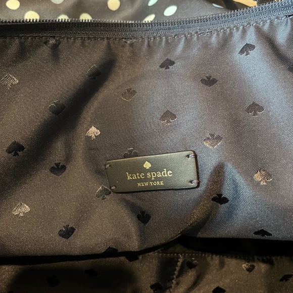 Kate Spade New York Mel Packable Nylon Tote – Blue Multi Polka Dot - Picture 7 of 7